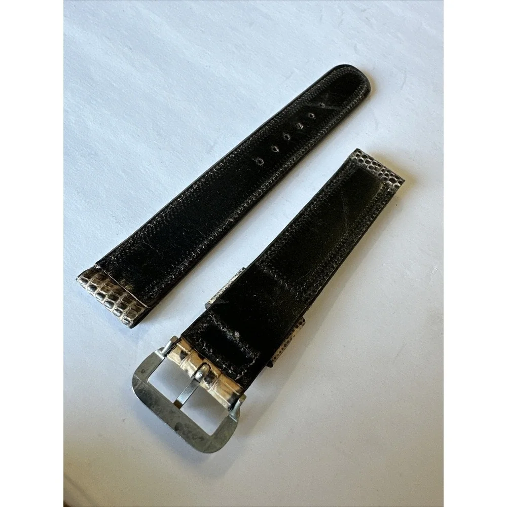 Genuine Lizard Skin Watch Strap Band 20mm Tan Brown Exotic Leather Replacement